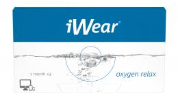 iWear® oxygen relax Monatslinsen Sphärisch 3 Stück Kontaktlinsen; contact lenses; Kontaktlinsen