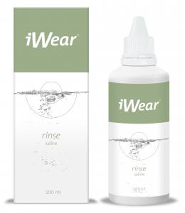 iWear rinse 100ml Kochsalzlösung Reisepack 100 ml Kontaktlinsen-Pflegemittel; -Flüssigkeit; -Lösung; -Reinigungsmittel; Kontaktlinsen