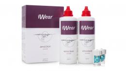 iWear Sensiclean Peroxyd 2x350ml+90T Peroxid Pflege Doppelpack 700 ml Kontaktlinsen-Pflegemittel; -Flüssigkeit; -Lösung; -Reinigungsmittel; Kontaktlinsen