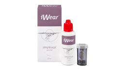 iWear® simplesept Peroxid Pflege Reisepack 60 ml Kontaktlinsen-Pflegemittel; -Flüssigkeit; -Lösung; -Reinigungsmittel; Kontaktlinsen