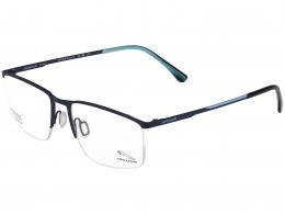 JAGUAR 35600 3100 Metall Rechteckig Blau/Blau Brille online; Brillengestell; Brillenfassung; Glasses; auch als Gleitsichtbrille
