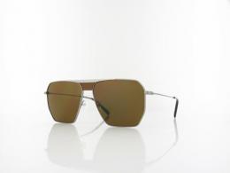 Karl Lagerfeld KL350S 042 58 matte silver / brown