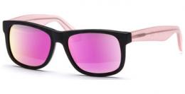 Lennox Eyewear Husano small 5216 matt demi-braun/matt rosa transparent, Verspiegelt, CAT 3