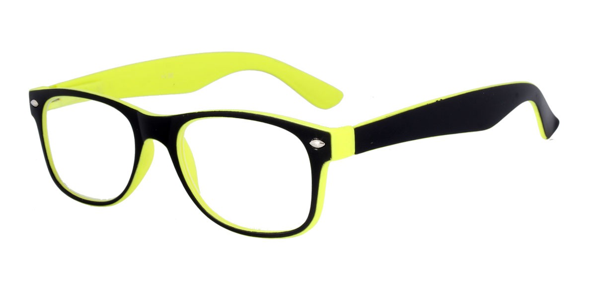 Lesebrille NERDY schwarz gelb