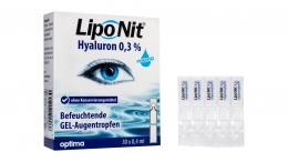 Liponit Augentropfen Gel Mono 30x0,4ml Augensprays & -tropfen Standardgröße 12 ml Kontaktlinsen-Pflegemittel; -Flüssigkeit; -Lösung; -Reinigungsmittel; Kontaktlinsen