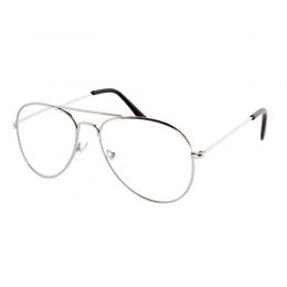 Metall Lesebrille PILOT silber