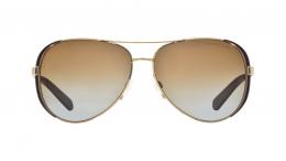 Michael Kors CHELSEA 0MK5004 1014T5 polarisiert Metall Pilot Goldfarben/Braun Sonnenbrille mit Sehstärke, verglasbar; Sunglasses; auch als Gleitsichtbrille