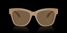 Michael Kors EMPIRE SQUARE 0MK2182U 355573 Kunststoff Schmetterling / Cat-Eye Beige/Beige Sonnenbrille mit Sehstärke, verglasbar; Sunglasses; auch als Gleitsichtbrille