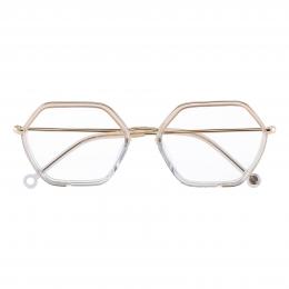 monkeyglasses® Siggi 3 Metall Panto Goldfarben/Grau Brille online; Brillengestell; Brillenfassung; Glasses; auch als Gleitsichtbrille