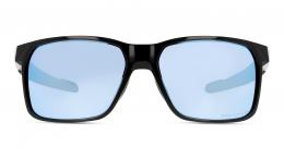 Oakley PORTAL X 0OO9460 946004 polarisiert Kunststoff Rechteckig Schwarz/Schwarz Sonnenbrille, Sunglasses; auch als Gleitsichtbrille