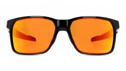 Oakley PORTAL X 0OO9460 946005 polarisiert Kunststoff Rechteckig Schwarz/Schwarz Sonnenbrille, Sunglasses; auch als Gleitsichtbrille