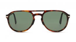 Persol 0PO3235S 24/31 Kunststoff Pilot Havana/Havana Sonnenbrille mit Sehstärke, verglasbar; Sunglasses; auch als Gleitsichtbrille