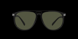 Persol 0PO3311S 95/31 Kunststoff Pilot Schwarz/Schwarz Sonnenbrille mit Sehstärke, verglasbar; Sunglasses; auch als Gleitsichtbrille