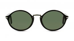 Persol PO3208S 95/31 Kunststoff Rund Oval Schwarz/Silberfarben Sonnenbrille, Sunglasses