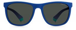 Polaroid PLD 8049/S 465 polarisiert Kunststoff Eckig Blau/Blau Sonnenbrille, Sunglasses