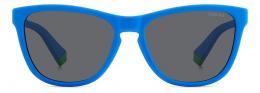 Polaroid PLD 8056/S FLL polarisiert Kunststoff Panto Blau/Blau Sonnenbrille, Sunglasses