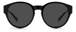 Polaroid PLD 9017/S 08A polarisiert Kunststoff Rund Schwarz/Grau Sonnenbrille, Sunglasses