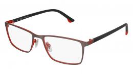 Police LAPIS 3 VPL951N 08U8 Metall Rechteckig Grau/Grau Brille online; Brillengestell; Brillenfassung; Glasses; auch als Gleitsichtbrille
