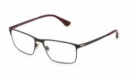 Police TAILWIND EVO 5 VPLD06 0H80 Metall Panto Schwarz/Rot Brille online; Brillengestell; Brillenfassung; Glasses; auch als Gleitsichtbrille