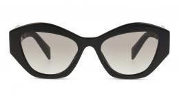 Prada 0PR 07YS 1AB0A7 Kunststoff Irregular Schwarz/Schwarz Sonnenbrille mit Sehstärke, verglasbar; Sunglasses; auch als Gleitsichtbrille