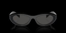 Prada 0PR 26ZS 16K08Z Kunststoff Irregular Schwarz/Schwarz Sonnenbrille, Sunglasses