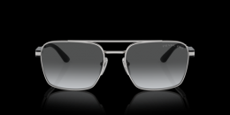 Prada 0PR 67ZS 1BC5W1 polarisiert Metall Panto Silberfarben/Silberfarben Sonnenbrille mit Sehstärke, verglasbar; Sunglasses; auch als Gleitsichtbrille