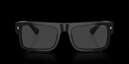 Prada 0PR A10S 16K08G polarisiert Kunststoff Rechteckig Schwarz/Schwarz Sonnenbrille mit Sehstärke, verglasbar; Sunglasses; auch als Gleitsichtbrille