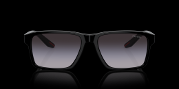 Prada Linea Rossa 0PS 05YS 1AB09U Kunststoff Rechteckig Schwarz/Schwarz Sonnenbrille mit Sehstärke, verglasbar; Sunglasses; auch als Gleitsichtbrille
