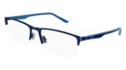PUMA PU0373O 002 Metall Rechteckig Schwarz/Schwarz Brille online; Brillengestell; Brillenfassung; Glasses; auch als Gleitsichtbrille