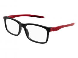 PUMA PU0393O 002 Kunststoff Eckig Schwarz/Rot Brille online; Brillengestell; Brillenfassung; Glasses; auch als Gleitsichtbrille