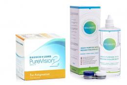 PureVision 2 for Astigmatism (6 Linsen) + Solunate Multi-Purpose 400 ml mit Behälter