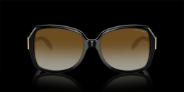 Ralph Lauren 0RA5138 6123T3 polarisiert Kunststoff Panto Schwarz/Beige Sonnenbrille mit Sehstärke, verglasbar; Sunglasses; auch als Gleitsichtbrille