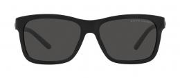 Ralph Lauren 0RL8203QU 537587 Kunststoff Rechteckig Schwarz/Schwarz Sonnenbrille mit Sehstärke, verglasbar; Sunglasses; auch als Gleitsichtbrille