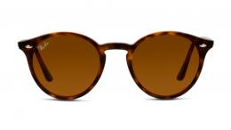 Ray-Ban 0RB2180 710/73 Kunststoff Panto Havana/Havana Sonnenbrille mit Sehstärke, verglasbar; Sunglasses; auch als Gleitsichtbrille