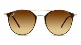 Ray-Ban 0RB3546 900985 Metall Panto Braun/Goldfarben Sonnenbrille mit Sehstärke, verglasbar; Sunglasses; auch als Gleitsichtbrille
