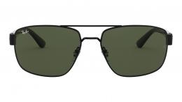 Ray-Ban 0RB3663 002/31 Metall Irregular Schwarz/Schwarz Sonnenbrille mit Sehstärke, verglasbar; Sunglasses; auch als Gleitsichtbrille