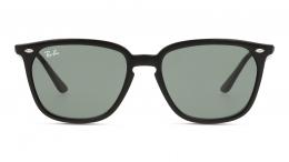 Ray-Ban 0RB4362 601/71 Kunststoff Panto Schwarz/Schwarz Sonnenbrille mit Sehstärke, verglasbar; Sunglasses; auch als Gleitsichtbrille