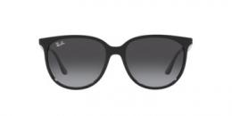 Ray-Ban 0RB4378 601/8G Kunststoff Panto Schwarz/Schwarz Sonnenbrille mit Sehstärke, verglasbar; Sunglasses; auch als Gleitsichtbrille