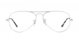 Ray-Ban AVIATOR 0RX6489 2501 Metall Pilot Silberfarben/Silberfarben Brille online; Brillengestell; Brillenfassung; Glasses; auch als Gleitsichtbrille