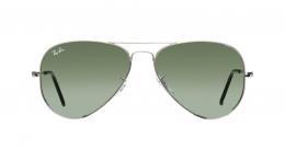 Ray-Ban AVIATOR LARGE METAL 0RB3025 W3277 Metall Pilot Silberfarben/Silberfarben Sonnenbrille mit Sehstärke, verglasbar; Sunglasses; auch als Gleitsichtbrille