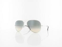 Ray Ban Aviator Large Metal RB3025 003/32 58 silver / crystal grey gradient