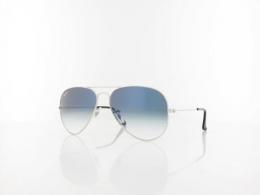 Ray Ban Aviator Large Metal RB3025 003/3F 58 silver / crystal gradient light blue
