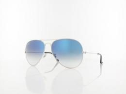 Ray Ban Aviator Large Metal RB3025 003/3F 62 silver / clear gradient blue