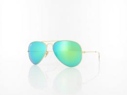 Ray Ban Aviator Large Metal RB3025 112/19 58 matte gold / green mirror