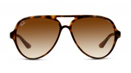 Ray-Ban CATS 5000 0RB4125 710/51 Kunststoff Pilot Havana/Havana Sonnenbrille mit Sehstärke, verglasbar; Sunglasses; auch als Gleitsichtbrille