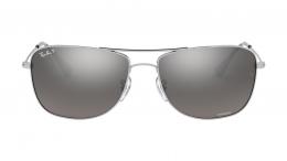 Ray-Ban CHROMANCE 0RB3543 003/5J polarisiert Metall Eckig Silberfarben/Silberfarben Sonnenbrille mit Sehstärke, verglasbar; Sunglasses; auch als Gleitsichtbrille