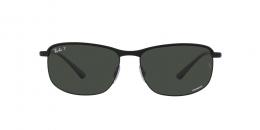 Ray-Ban CHROMANCE 0RB3671CH 186/K8 polarisiert Metall Panto Schwarz/Schwarz Sonnenbrille mit Sehstärke, verglasbar; Sunglasses; auch als Gleitsichtbrille