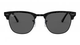 Ray-Ban CLUBMASTER 0RB3016 1305B1 Kunststoff Panto Schwarz/Schwarz Sonnenbrille mit Sehstärke, verglasbar; Sunglasses; auch als Gleitsichtbrille