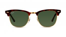 Ray-Ban Clubmaster 0RB3016 W0366 Kunststoff Panto Havana/Goldfarben Sonnenbrille mit Sehstärke, verglasbar; Sunglasses; auch als Gleitsichtbrille