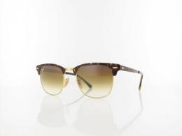 Ray Ban Clubmaster Metal RB3716 900851 51 gold top havana / clear gradient brown